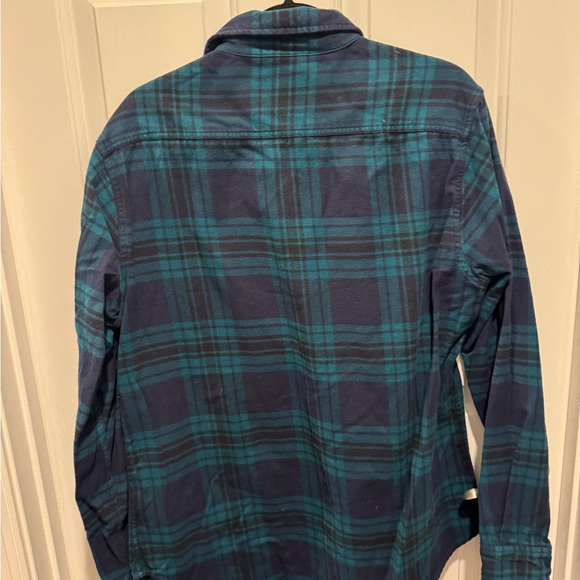 Mens Bonobos Blue and Green Plaid Slim Fit Button Down Shirt Size L - Picture 12 of 12